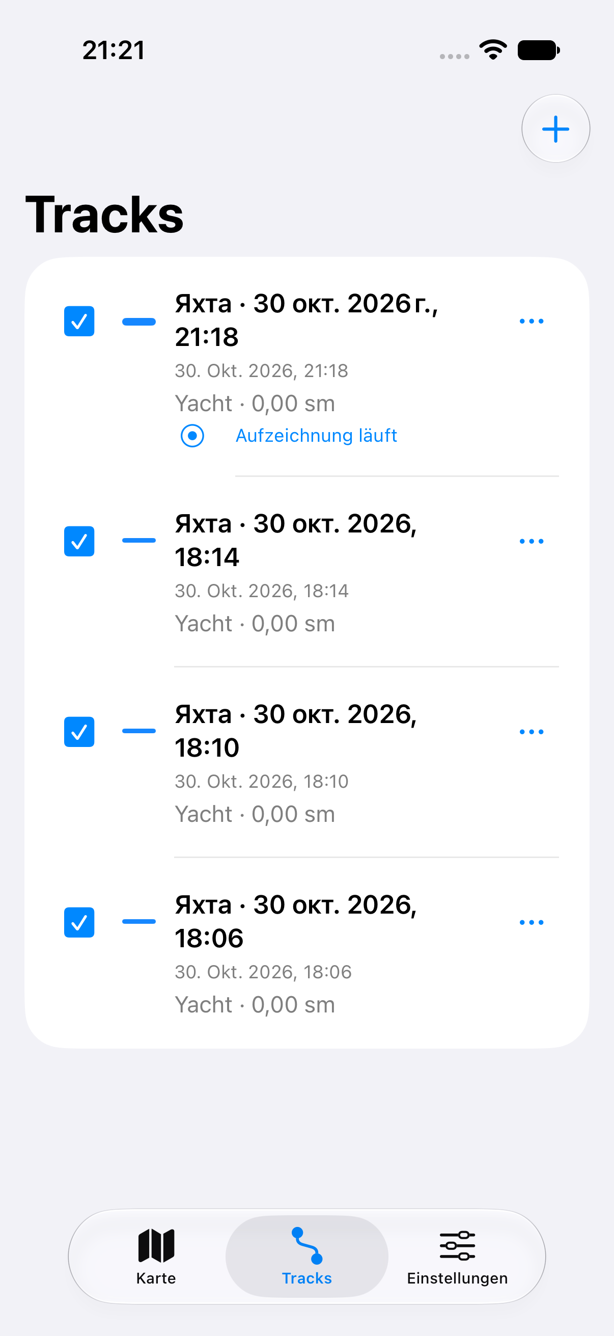 Deine Trackbibliothek