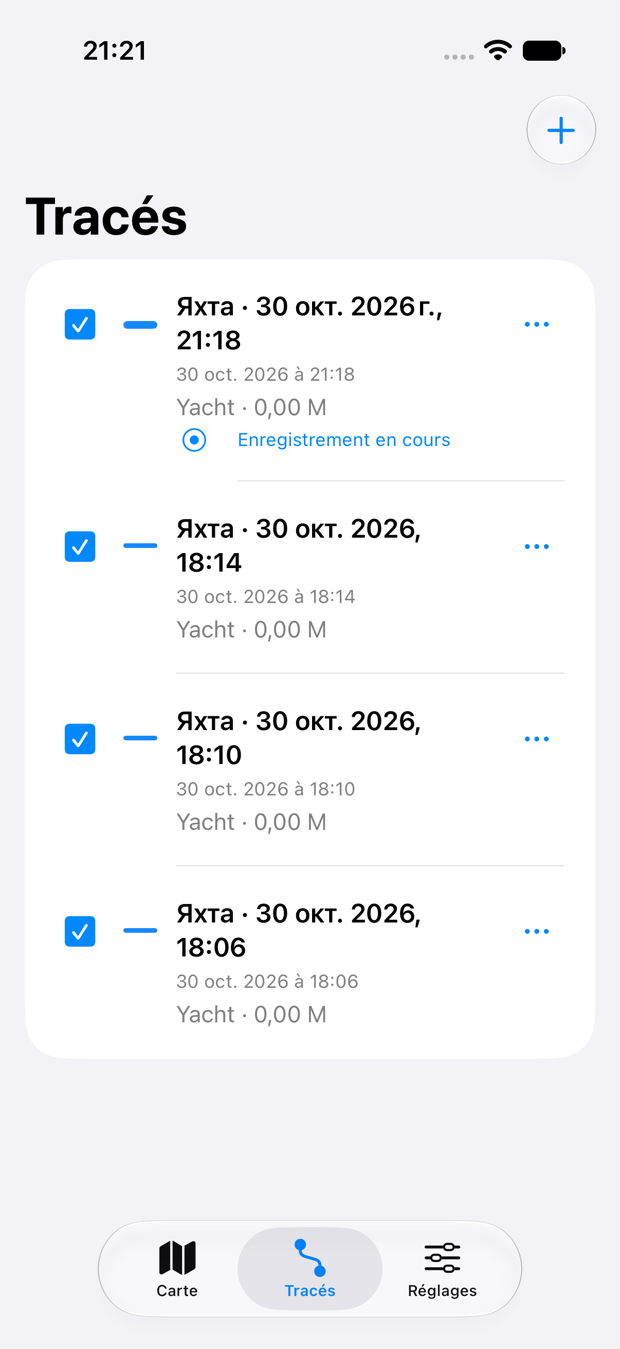 Votre bibliothèque de tracés