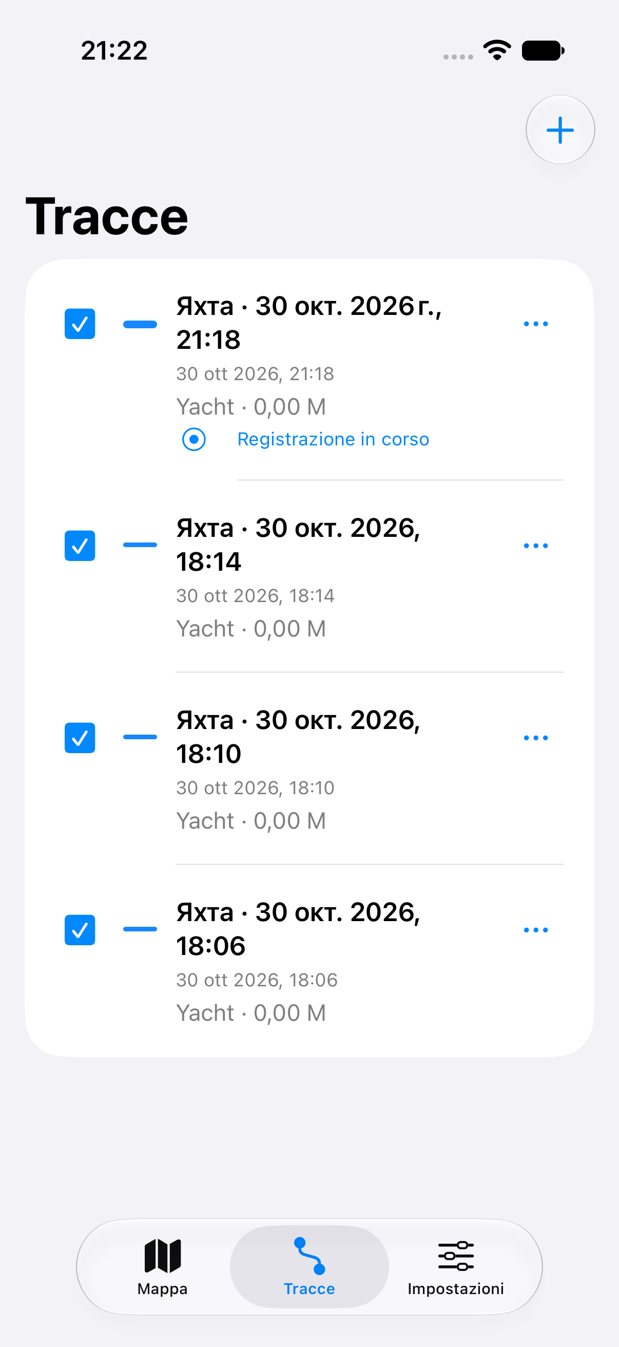 La tua raccolta di tracce